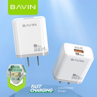 BAVIN C-PC826-XX QC3.0 Wall Charger w/ Charging Cable