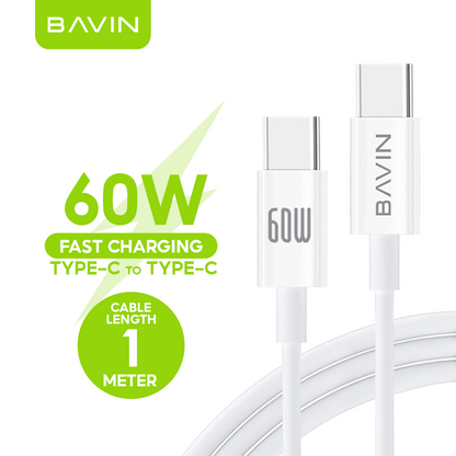 BAVIN U-CB274-XX 100W Data Cable Fast Charging & Data Transfer Type-C to iPh & Type-C to Type-C