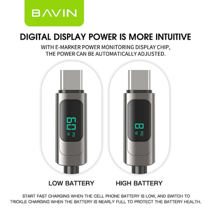 BAVIN CB255 12W /20W /60W 1 Meter PD Fast Charging Data Transfer Cable For iPhone 17 Series