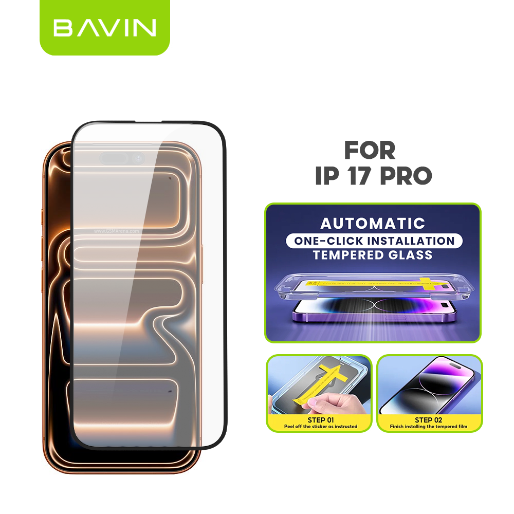 BAVIN Q3 One Click Series Screen Protector Tempered Glass Full Screen for iPhone X/XS/11/12/13/14/15/16/16E/17 Series