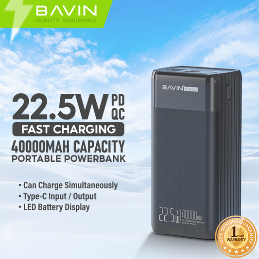 BAVIN Y-PC069 Pro 40000mAh Portable Powerbank w/ Multiple 3.0A Output & Input