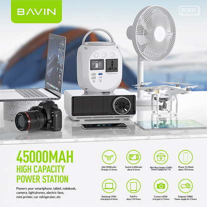 BAVIN Y-PC035 150W Emergency Power Supply for Outdoor/ Travel & Camping