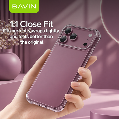 BAVIN FS2 Premium Shockproof Clear Case Soft Silicone For iPhone 18/17/16/15/14/13/12/11/X Series