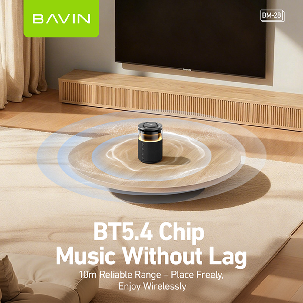 【Christmas Gift】BAVIN BM28 5in1 Multi-function Bluetooth Speaker w/15W Magnetic Wireless Fast Charging
