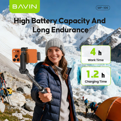 BAVIN MP106 Wireless Lavalier Type-C Port Microphone w/ 360° Sound Pick Up For Vlog & Live Stream