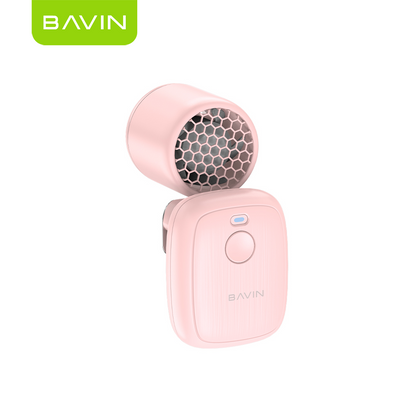 BAVIN BF021 Portable Clip Fan 1200mAh Rechargeable Desk Fan w/High Speed 16000RPM+3 SpeedStrong Wind