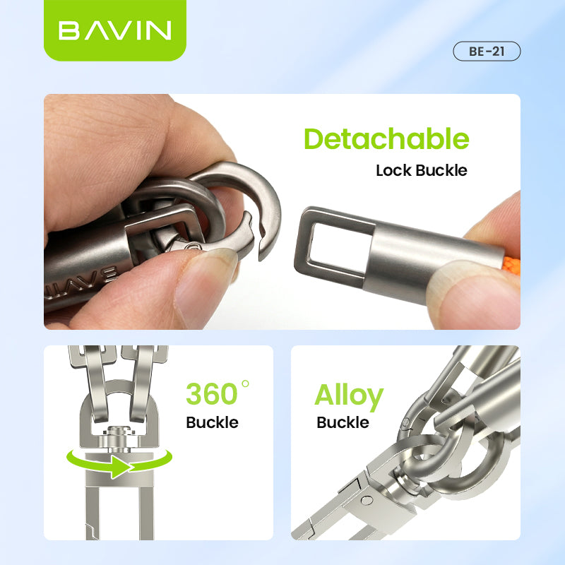 BAVIN BE21 2in1 Detachable Double Rope Phone Lanyard Crossbody & Wrist -Universal Strap for Phone Case