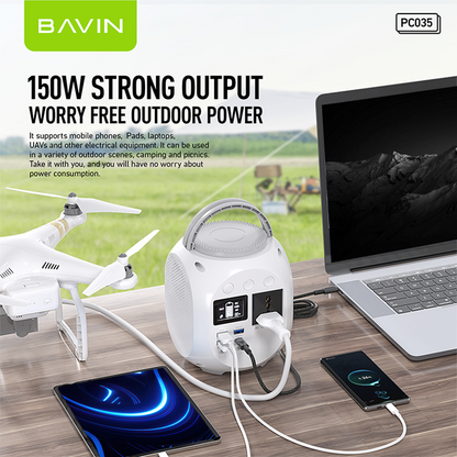 BAVIN Y-PC035 150W Emergency Power Supply for Outdoor/ Travel & Camping