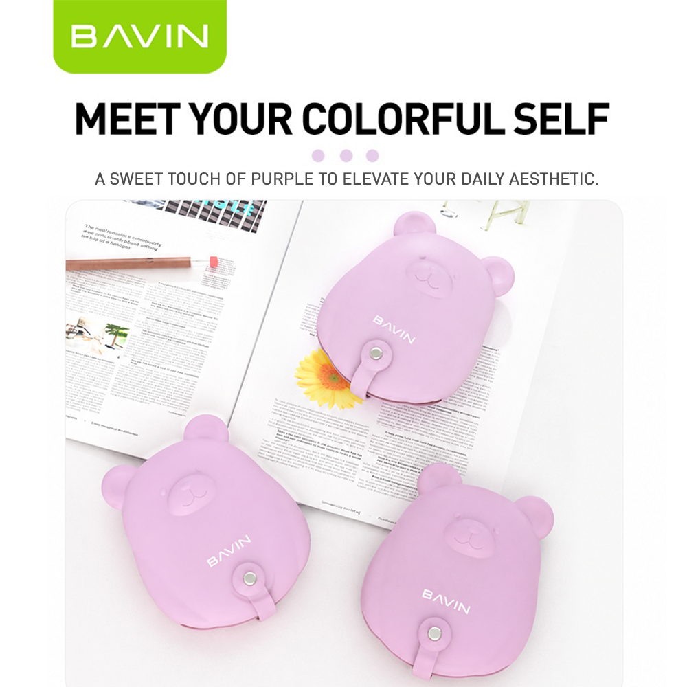 BAVIN BE03 Mini Bear Data Cable / Earphone Storage Bag Gadgets Storage Bag Organizer Accessories