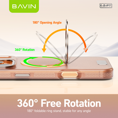 BAVIN JS 360 Rotation Magnetic Ring Phone Holder Case Durable Shockproof Fully Protected Compatible For iPhone 17 Series