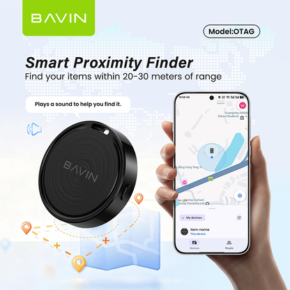 BAVIN OTAG Smart Wireless Bluetooth Finder Locator w/Built-in Buzzer &Lanyard for Android Devices