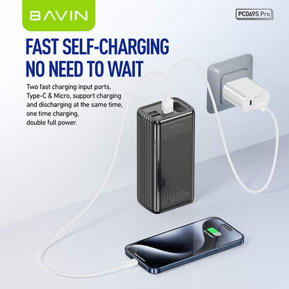 BAVIN Y-PC069 Pro 40000mAh Portable Powerbank w/ Multiple 3.0A Output & Input
