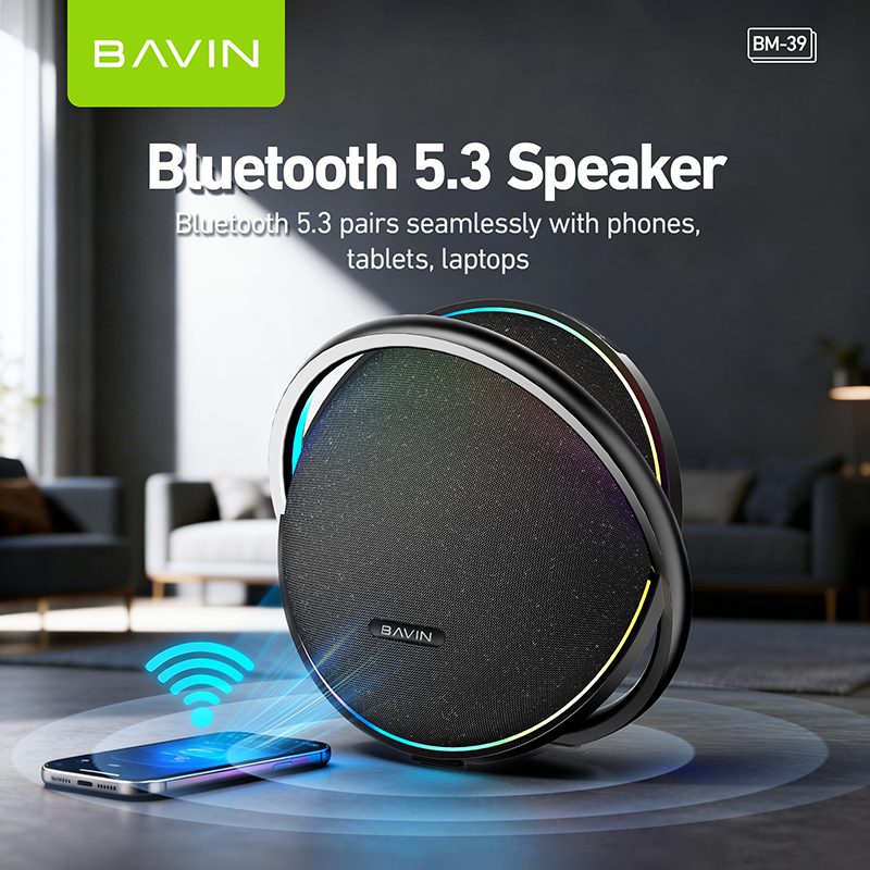 BAVIN BM39 100W Portable Bluetooth Wireless Speaker w/12000mAh Powerbank Function for Home & Outdoor