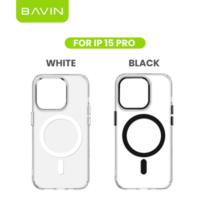 BAVIN YX304 Magnetic Suction Phone Case w/ Built-in Magnetic Ring | Drop Protection, Dustproof Compatible for iPhone 11-17 Series