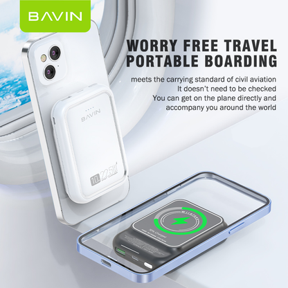 BAVIN Y-PC061 10000mAh Wireless Magnetic Powerbank w/ 22.5W PD Fast Charging