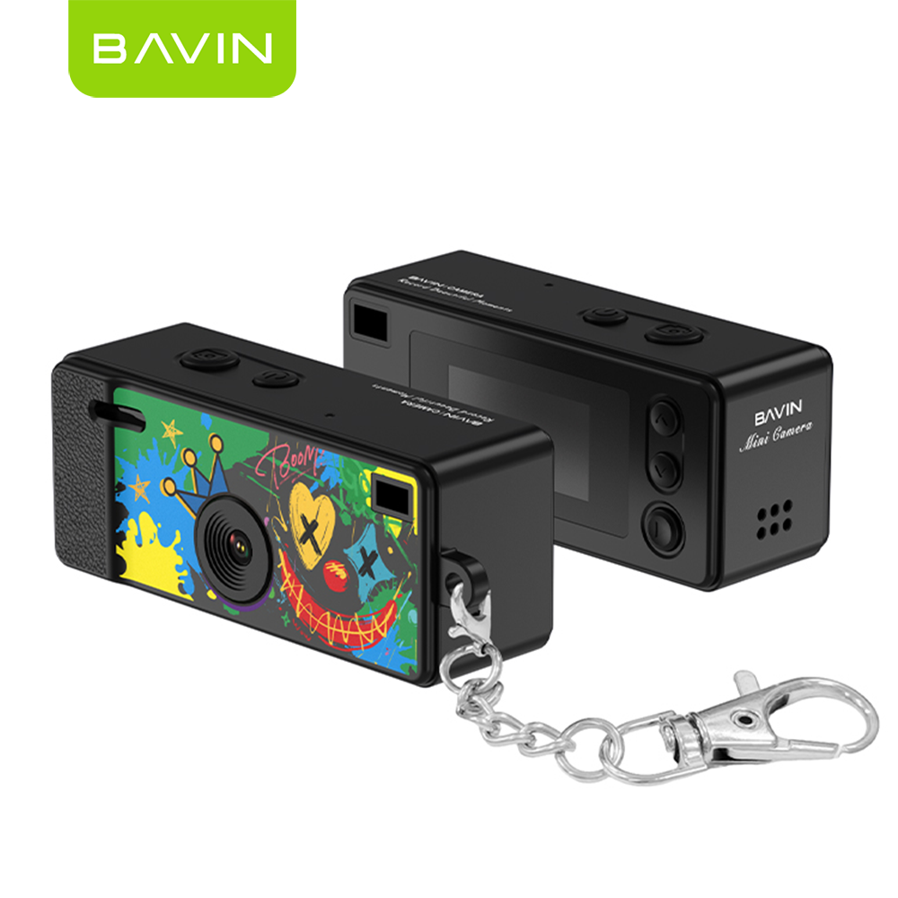 BAVIN CD01 Mini Thumb Camera 1080P HD 12MP Wide w/ Flash and Keychain | Support TF Card