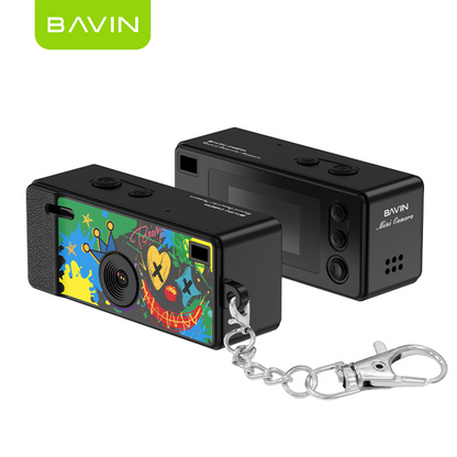 BAVIN CD01 Mini Thumb Camera 1080P HD 12MP Wide w/ Flash and Keychain | Support TF Card