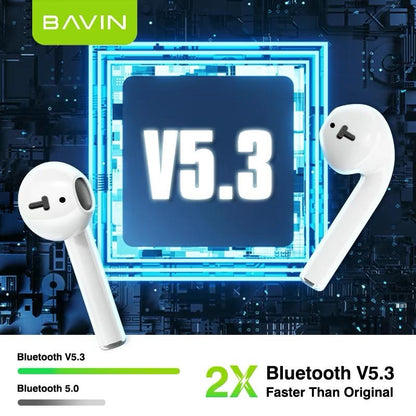 BAVIN BA32 TWS Bluetooth Earphones Sports Wireless Earbuds HIFI Stereo Sound for HUAWEI Xiaomi VIVO Android Phones