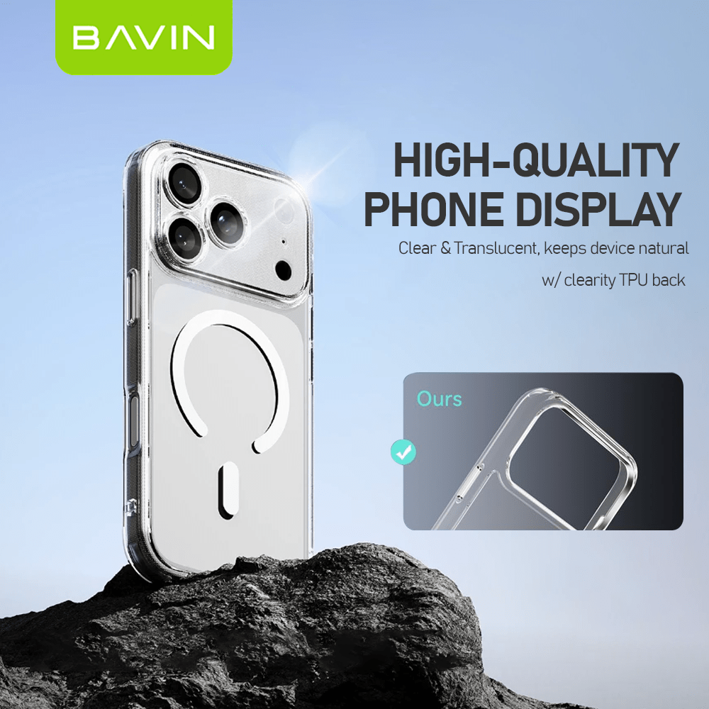 BAVIN Magnetic Circle Clear Phone Case Cover for iPhone X / XR / 11 / BAVIN Magnetic Circle Clear Phone Case Cover for iPhone X / XR / 11 /