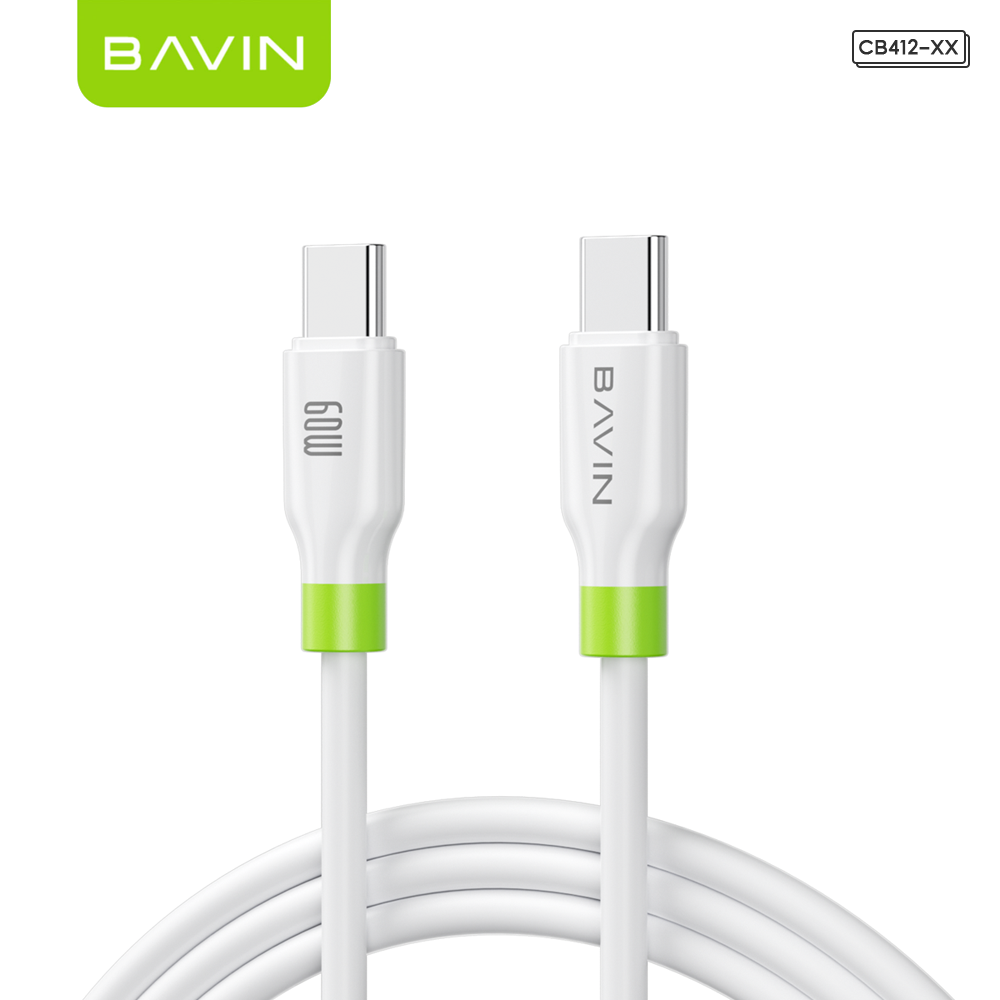 BAVIN CB412 1m/1.2m Fast Charging Cable Supports 12W/18W/30W/60W for Micro/iPhone/ Type-C & High Speed