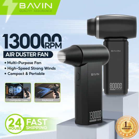 BAVIN Z-VC03 130,000RPM / Z-VC04 80,000RPM Portable Mini Compressed Air Duster for Deep Cleaning w/ Extremely Turbo Airflow