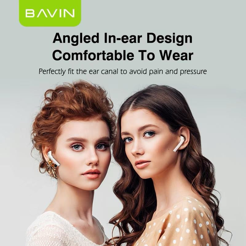 BAVIN BA32 TWS Bluetooth Earphones Sports Wireless Earbuds HIFI Stereo Sound for HUAWEI Xiaomi VIVO Android Phones