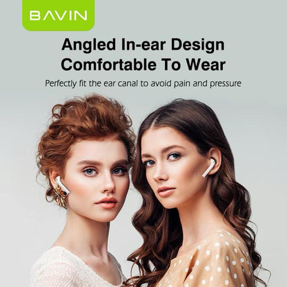 BAVIN BA32 TWS Bluetooth Earphones Sports Wireless Earbuds HIFI Stereo Sound for HUAWEI Xiaomi VIVO Android Phones
