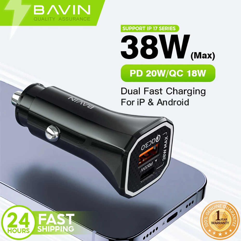 BAVIN C-C-PC875 38W Dual USB Fast Car Charger