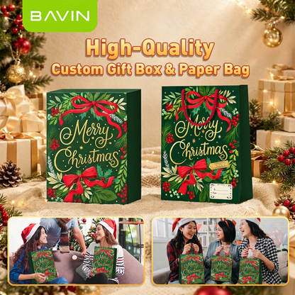 BAVIN Christmas Gift Set Ready-to-Gift | Gift Box,Bag & Card Included for Family, Friends,Colleagues