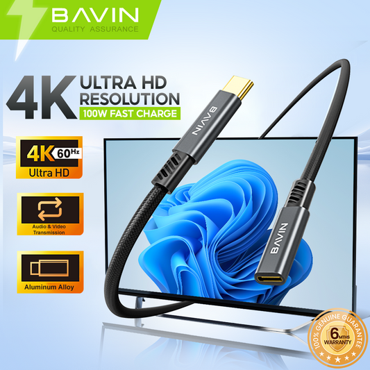 BAVIN HD23 4K60Hz Ultra HD 100W Fast Charging Data Transfer 20Gbps for HDMI to Type-C Cable