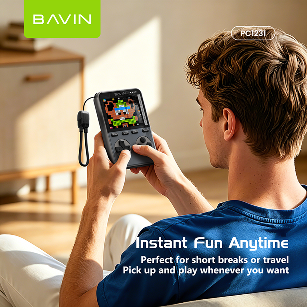 BAVIN PC1231S 2in1 10000mAh 20W Game Console Power bank Magnetic Wireless w/ Dual Type-C Cable + TF Card
