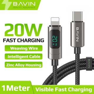 BAVIN CB255 12W /20W /60W 1 Meter PD Fast Charging Data Transfer Cable For iPhone 17 Series
