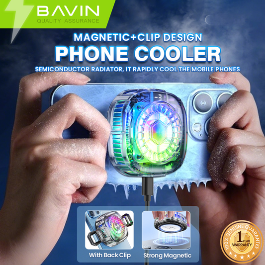 BAVIN BF-008 Magnetic Phone Cooler Adjustable Cooling Gear for Fast Heat Dissipation & Enhanced Gaming