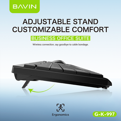 BAVIN G-K-997 2.4G Wireless Keyboard & Mouse for PC & Laptop