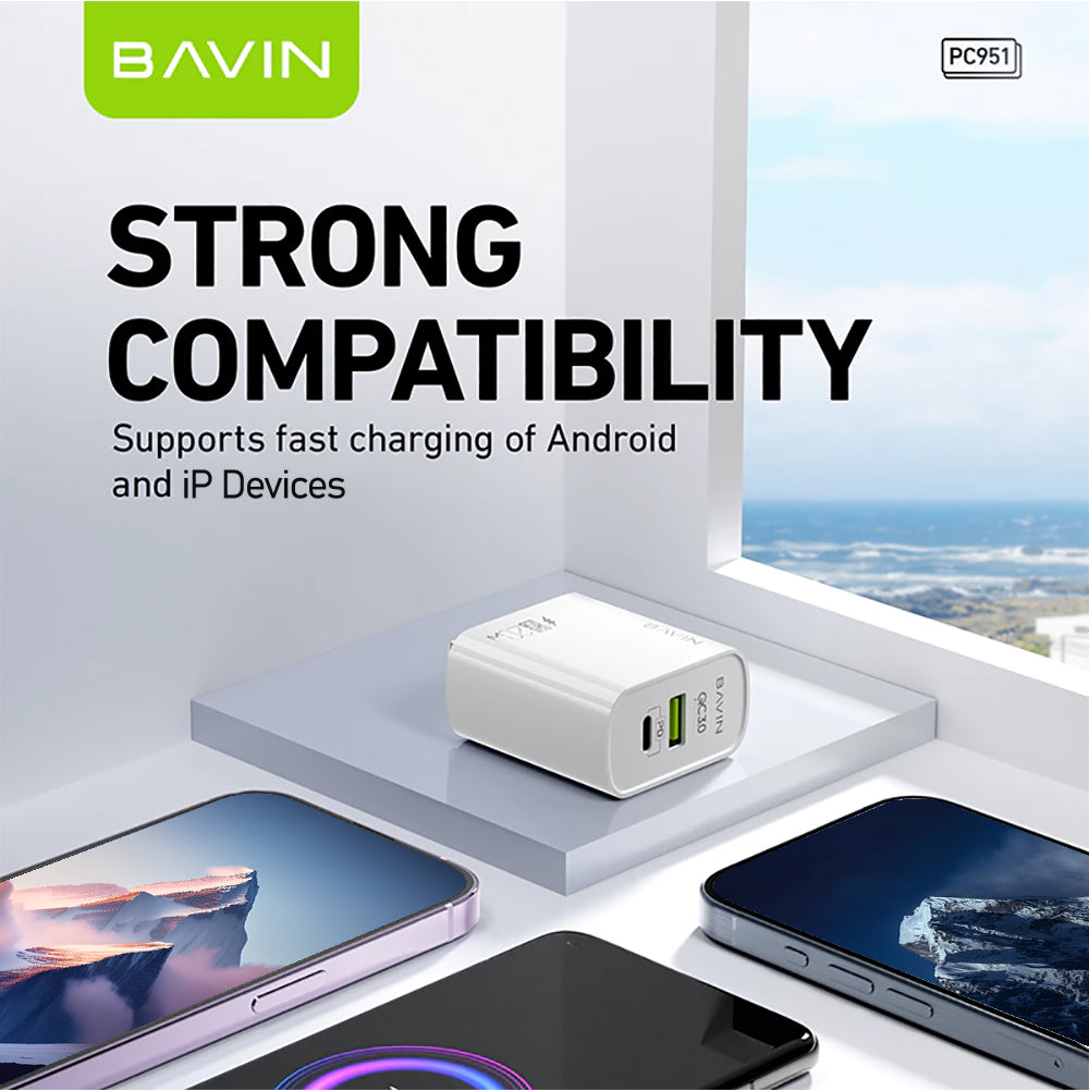 BAVIN C-PC951 20W Dual-Port PD Charger