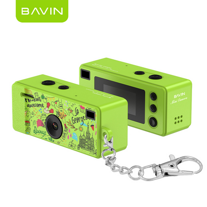BAVIN CD01 Mini Thumb Camera 1080P HD 12MP Wide w/ Flash and Keychain | Support TF Card