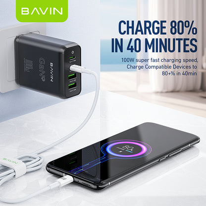 BAVIN U-CB274-XX 100W Data Cable Fast Charging & Data Transfer Type-C to iPh & Type-C to Type-C