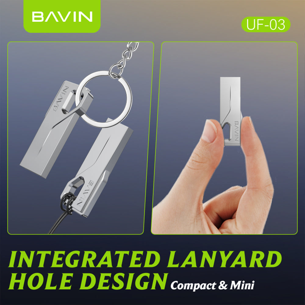 BAVIN UF03 USB 3.2 Flash Drive High-Speed Plug & Play Storage w/ Fast Data Transfer for Computer