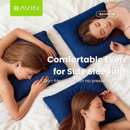 BAVIN BA111 TWS Hi-Res Audio Mini Bluetooth 5.4 Wireless Earbuds w/ Smart Touch & Long Battery Life