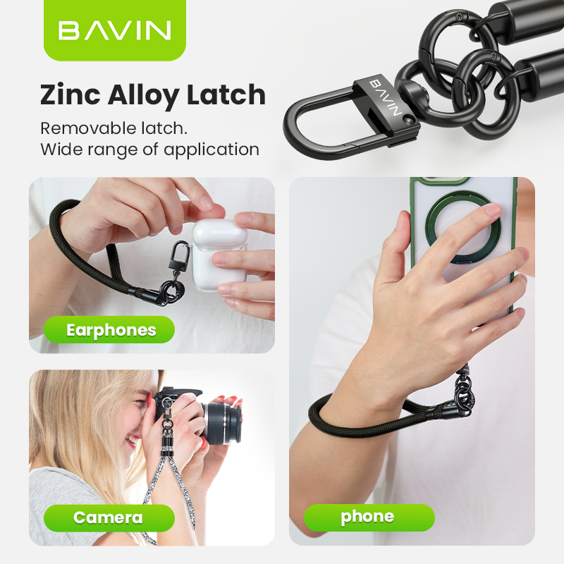 BAVIN BE14 Phone Lanyard Wrist Strap Ultra Thick Rope Stylish for Phone Case with Safety Clip