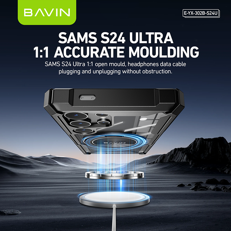 BAVIN E-YX302A-XX Magnetic Shockproof Phone Case w/ 360° Rotatable Ring for iPhone Series