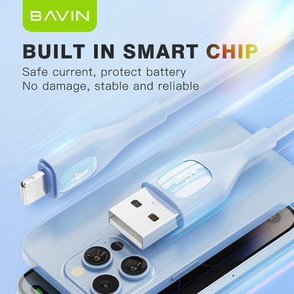 BAVIN U-CB285 PD 30W / 12W Fast Charging Data Cable Widely Compatible w/ iPhone, Type-C to iPh