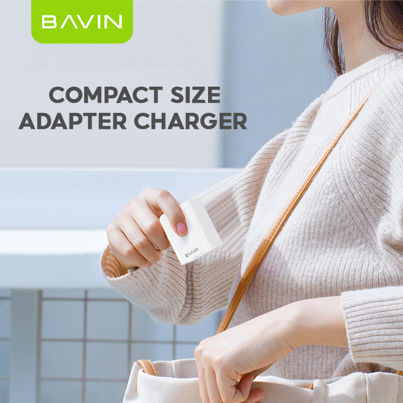 BAVIN C-PC836 20W PD Fast + Qualcomm3.0 Fast Charging Charger Adaptor Dual Port Suitable For iPh 16 Series