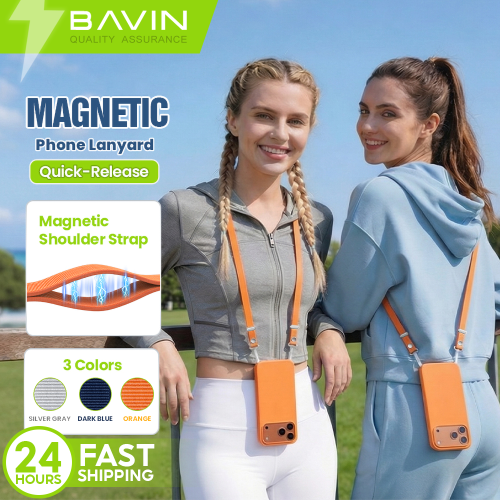 BAVIN BE22 Magnetic Lanyard Phone Crossbody Woven Adjustable w/ Quick Release Strap for iPhone 17 Series