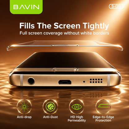 BAVIN S-QB Screen Pro+ High Pearm Antidust Anti-Drop Mobile Phone Full Tempered Glass for Sam Series