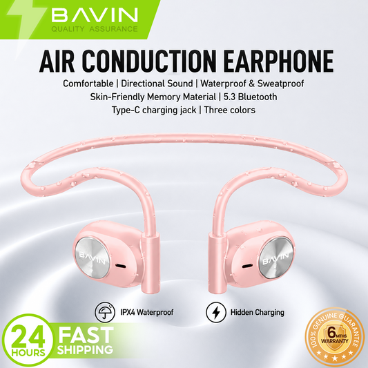 BAVIN BH35 Sports Bluetooth Wireless Lightweight Headphone Earphone Sweat Proof and Waterproof