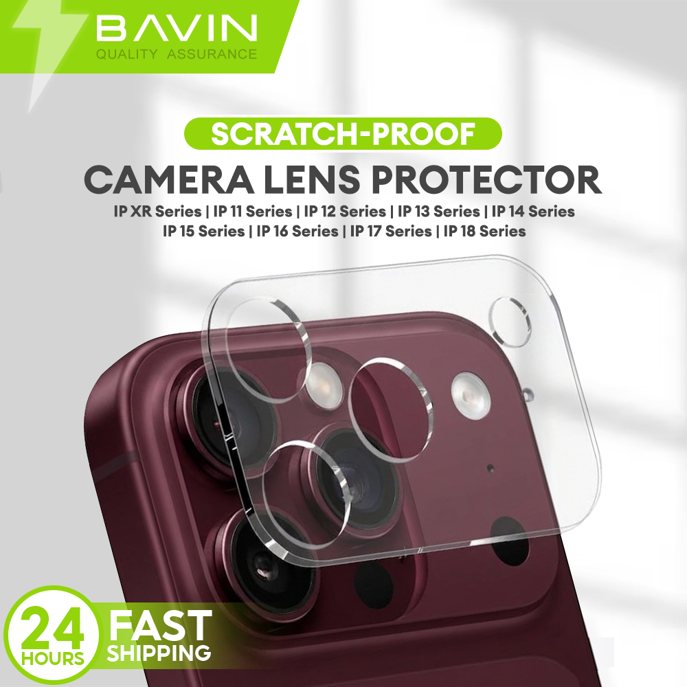 BAVIN Camera Lens Protector Transparent Camera Tempered Glass Scratch-Proof for iPhone 7 to 18 Series