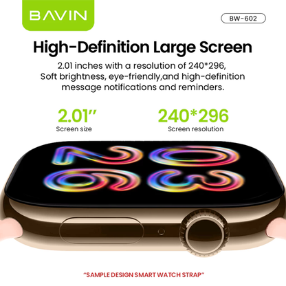 BAVIN BW602 Smart Watch 2" HD Display w/ GPT AI & GPS Map Health Tracking & 15-Language Translator