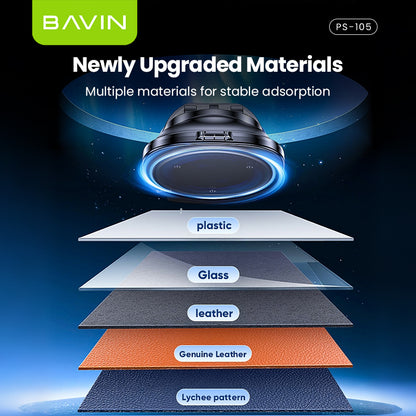 BAVIN PS105 3in1 Car Phone Holder Anti-Slip Dashboard 180° Rotating w/ Parking Number + Glasses Storage