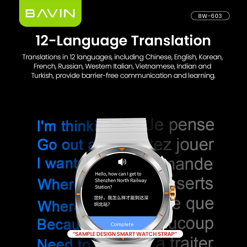 BAVIN BW-603 Smart Watch 1.53" HD Display w/ GPT AI Motion Sense NFC Heart Rate